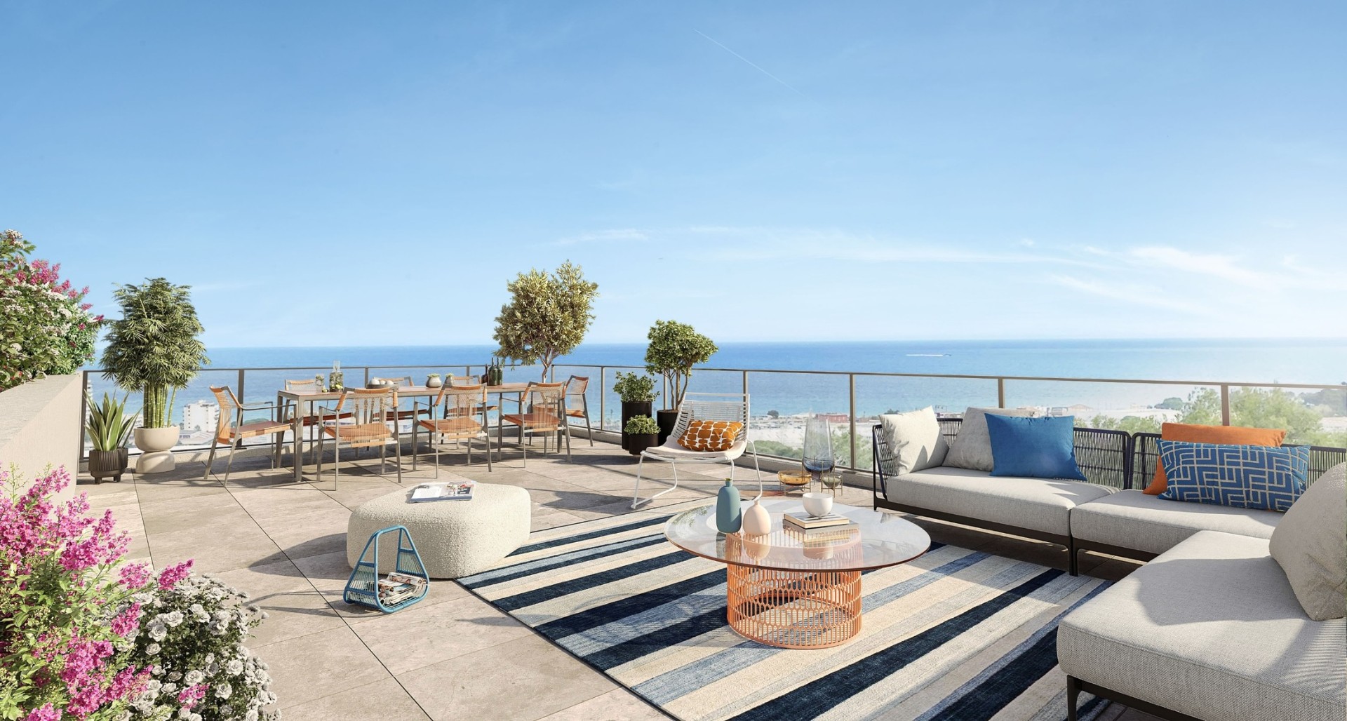 Terrasse d'un programme Les Nouveaux Constructeurs